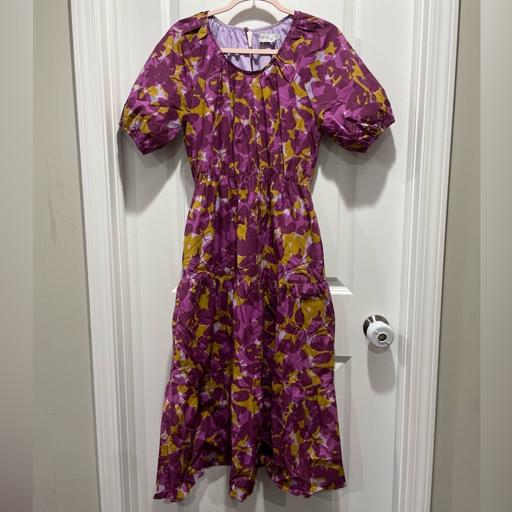 Rare Greylin Floral Tiered Maxi Dress Size Small - Picture 2 of 6